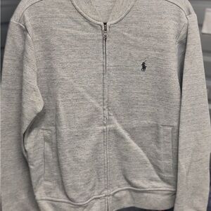 Polo Ralph Lauren Light Gray Zip-Up Sweater